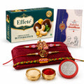 Rakhi Set for Brother 7 Piece Combo with Chocolate & Roli Chawal
