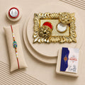 Peacock Feather Rakhi Combo – Raksha Bandhan Gift Set for Brothers