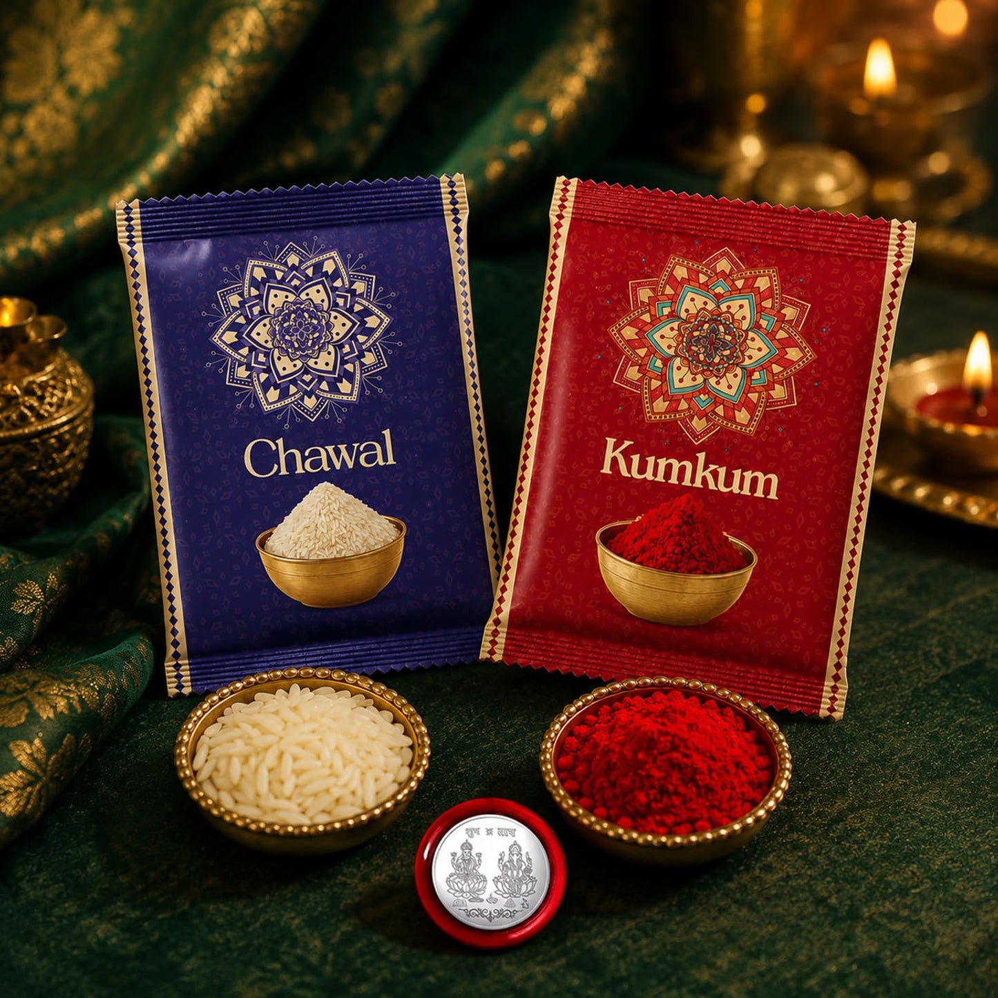 Rakhi for Brother with Storage Organizer - Raksha Bandhan Gift Set, Pack of 7