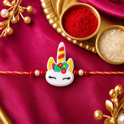 Unicorn Rakhi for Brother Beaded Designer Raksha Bandhan Thread (10pcs)