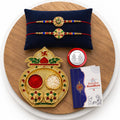 Square, Round Multicolor Rakhi for Brother & Bhaiya with Kalash Shape | Pack of 6