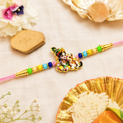 Rakhi for Brother with Butter Scotch 96gm - Raksha Bandhan Gift Set, Pack of 7