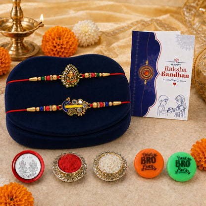 Rakhi with Fridge Magnet for Brother – Traditional Raksha Bandhan Collection