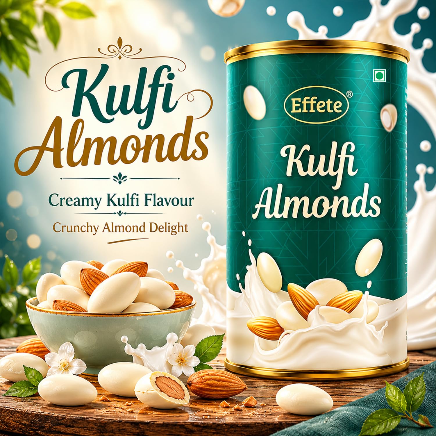 OM Multicolor Rakhi – Kulfi Almonds Raksha Bandhan Gift Combo Gift Set (Pack of 5)