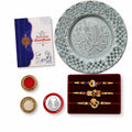 OM Damru, OM Ganesha Multicolor Rakhi for Brother & Bhaiya with Pooja | Pack of 7