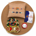 Peacock, Evil Eye Multicolor Rakhi for Brother & Bhaiya with Peacock | Pack of 6