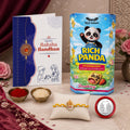 Sweet Rakhi for Brother with Strawberry Biscuit 60gm, Coin & Card, Pack of 5