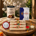 Rakhi for Brother with Chocolate Almonds 96gm - Rakshabandhan Gift Set, Pack of 7