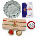 Om, Shivling Multicolor Rakhi for Brother & Bhaiya with Pooja Thali | Pack of 6