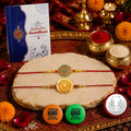 Rakhi Set for Brother – Stylish Round Design Raksha Bandhan Gift