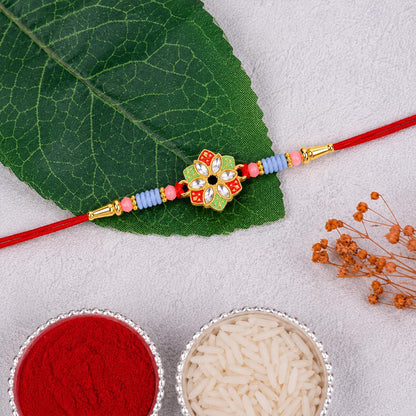 Veera Rakhi for Brother with Chocolate 96gm - Raksha Bandhan Gift Set, Pack of 7