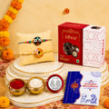Lord Jagannath Rakhi for Brother with Choco Magic 32gm, Coin & Card, Pack of 6