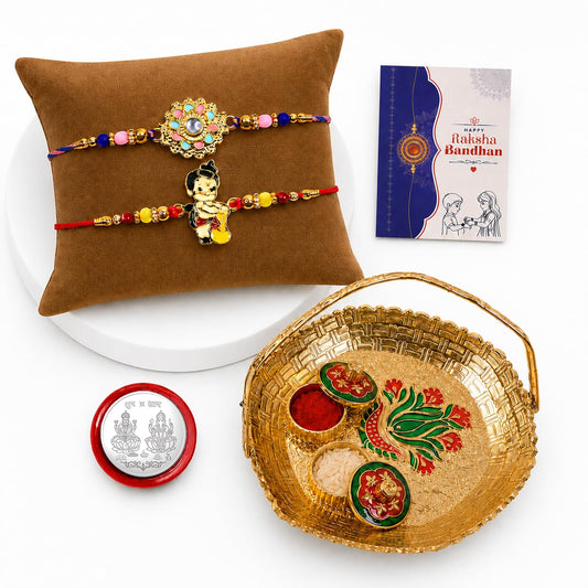 Flower, Bal Hanuman Multicolor Rakhi for Brother & Bhaiya | Pack of 6