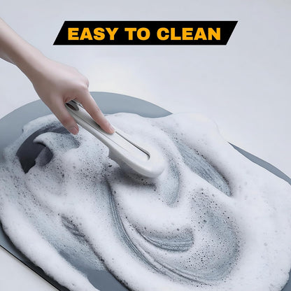 Oval B Grade Bathroom Mat – Waterproof Quick-Dry Floor Mat Blue (60Gm)