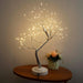 Tabletop birch tree with LED lights