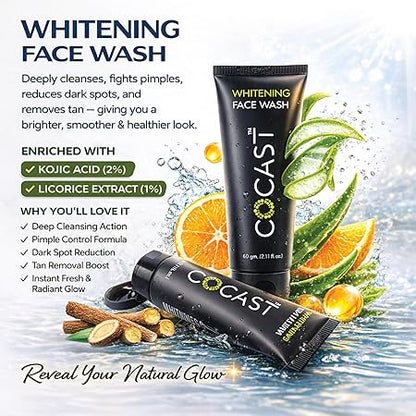 Cocast Whitening Face Wash for Radiant & Clear Skin (60 gm)