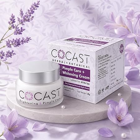 COCAST Brightening & Pimple Care Cream for Daily Face Skin Care (30Gm)