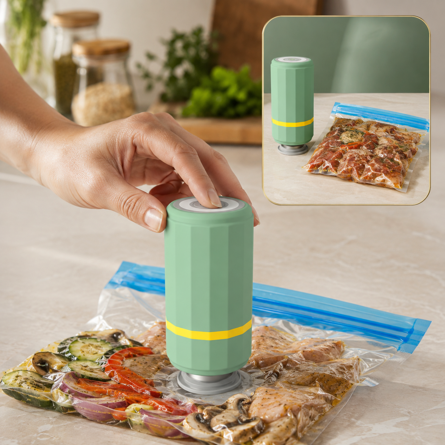 Portable Electric Vacuum Sealer – Compact Food Preservation Tool