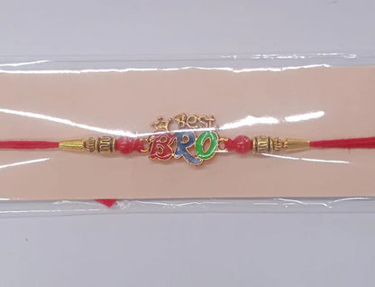 Assortment of Crown Motif Rakhis in various colours, ideal for gifting brothers.