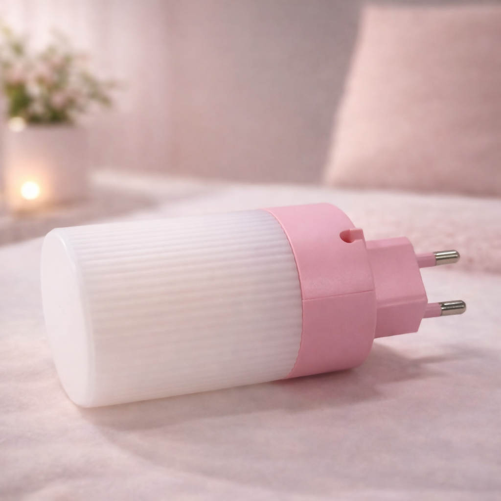 Plug-In LED Night Light with Soft Glow, Compact Wall Night Lamp for Bedroom, Kids Room, Nursery & Hallway(COLOR MAY VARY)