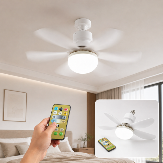 LED Ceiling Fan – Remote Control, Triple Light | Indo Glow