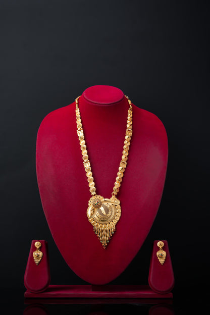 Luxurious Gold-Plated 1-Piece Jewellery Set for Women with Crystals