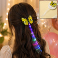 LED Butterfly Hair Braid Clip – Light-Up Party Accessory