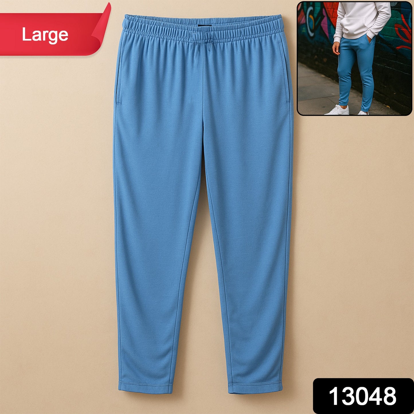 Premium Comfort Fit Men’s Track Pant (Size Large)
