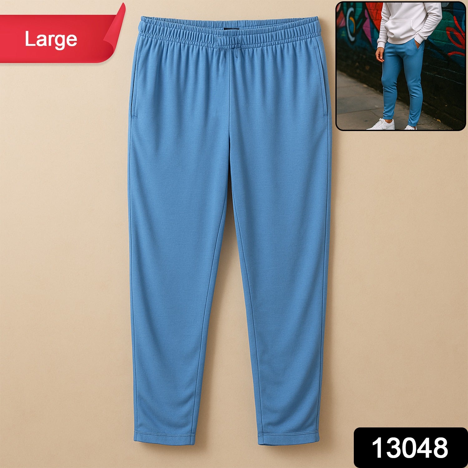 Premium Comfort Fit Men’s Track Pant (Size Large)