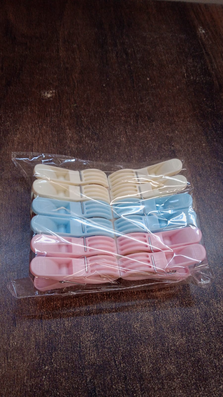 Plastic Cloth Clips (Multicolour) - Pack of 12