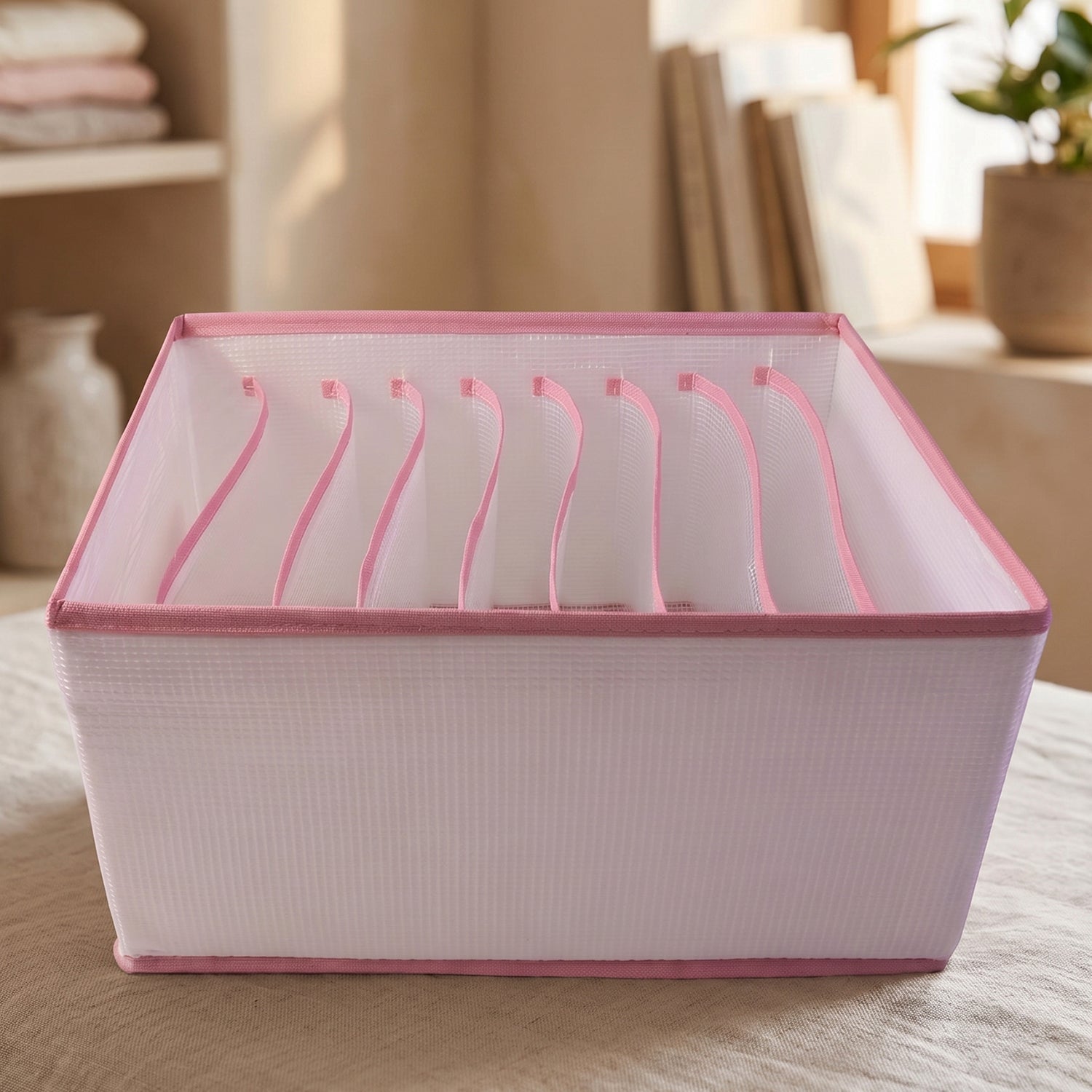 9 section foldable clothes organizer
