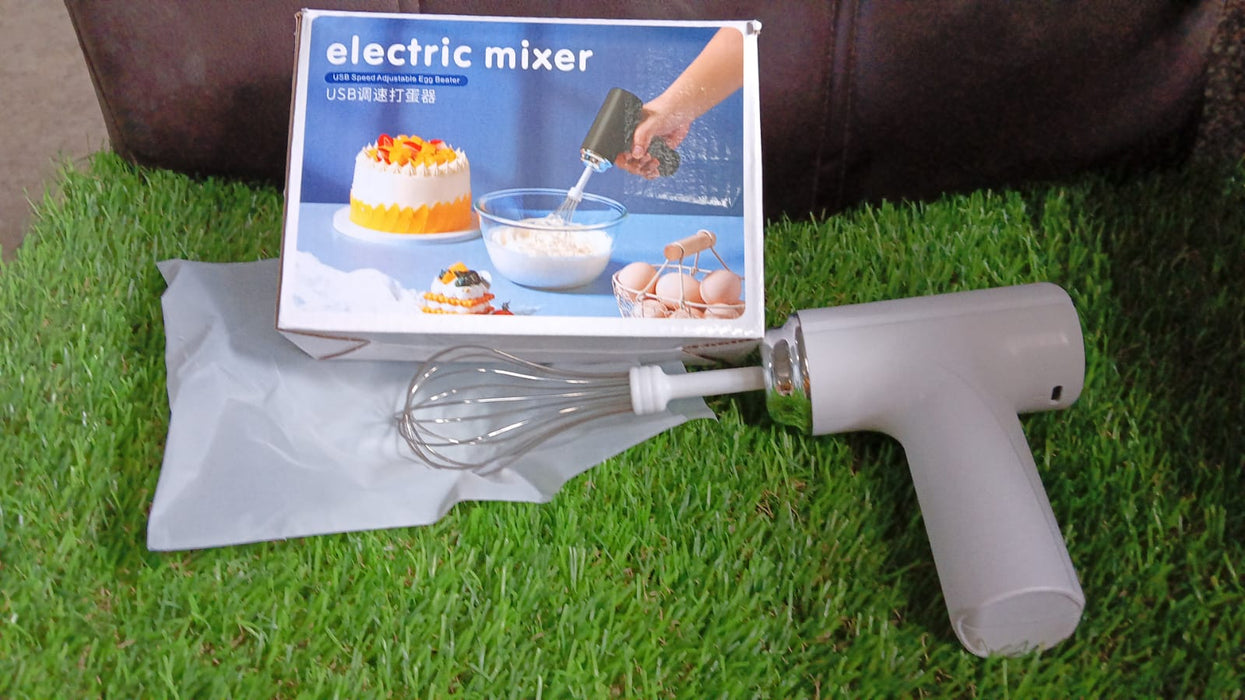 Wireless Hand Mixer, Charging Handheld  2pc portable Whisk Mini High Power Beater Baking Hand Held Mixer, Portable Kitchen Blender.