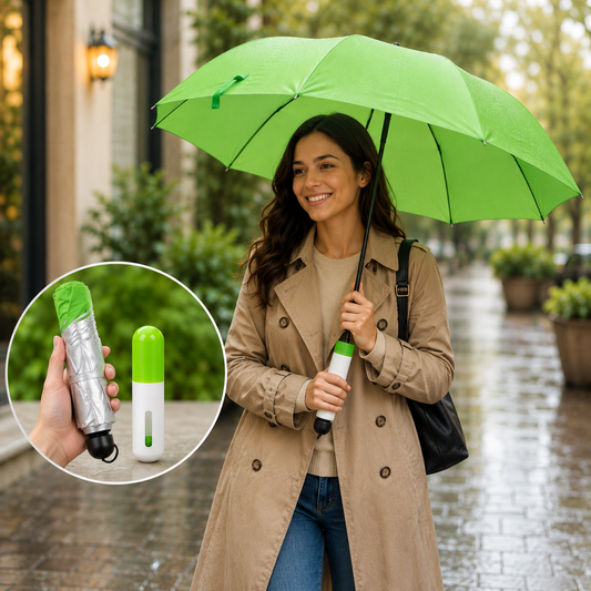 Foldable UV Umbrella – Compact Sun & Rain Protection