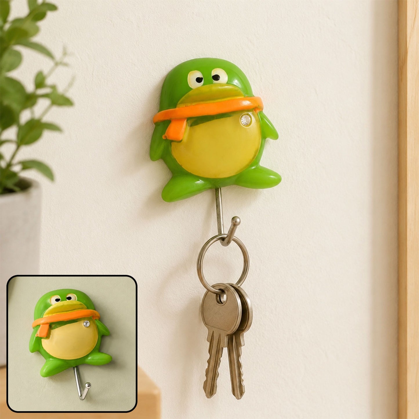 Self-Adhesive Wall Hooks – Multipurpose Frog Design | GlimmerHome
