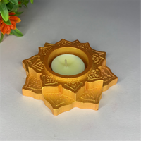Handmade Lotus Diya – Rose Gold Tealight Holder | Traditional Candle Holder for Diwali, Pooja, Meditation & Home Décor | Festival Gift Item
