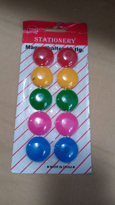 7866 Magnet Button Durable Magnetic Button Children Experiment Magnet Set || Magnet Toy Sets Round Shaped Magnet Set ( Set of 10 )