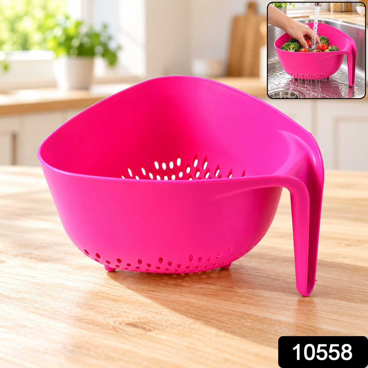 Triangle Wash Basket for Kitchen, Colander for Rice, Dal and Vegetables (1 Pc)
