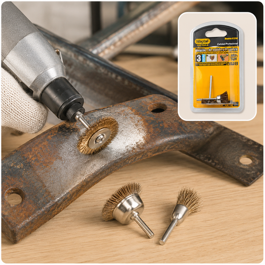 Brass Wire Wheels – 3-Pc Rust & Metal Cleaning Set | ToolMate Pro