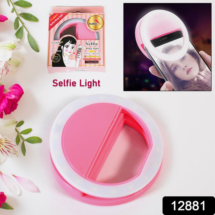 Phone Selfie Light Selfie Ring Light Selfie Light for Smartphone Selfie Light for Phone Battery Operated Selfie Ring Light (Battery Not Included)