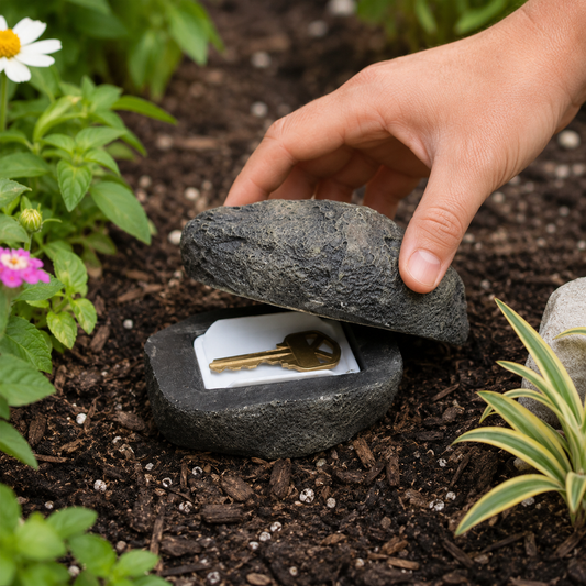 Fake Rock Key Hider – Discreet Outdoor Key Storage | Safelix
