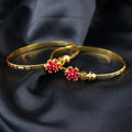 Gold Plated Adjustable Bracelet Bangles – Traditional Elegant Design