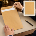 Brown Kraft Envelopes – Self-Seal for Invitations & Office | Craftily