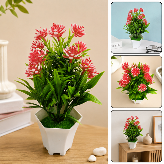 Artificial Flower Plant – Cute Pot Decor for Home | Styleva