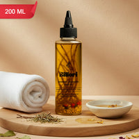 Bamboo Jatamansi Hair Oil with Methi Seeds, Gunja Seeds, Vetiver Roots & a trio of Rice Bran, Sesame & Castor Oils (200 ml)