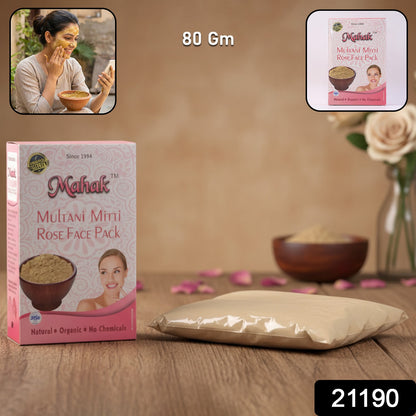 Herbal Multani Mitti & Rose Based Face Pack – 80 gm