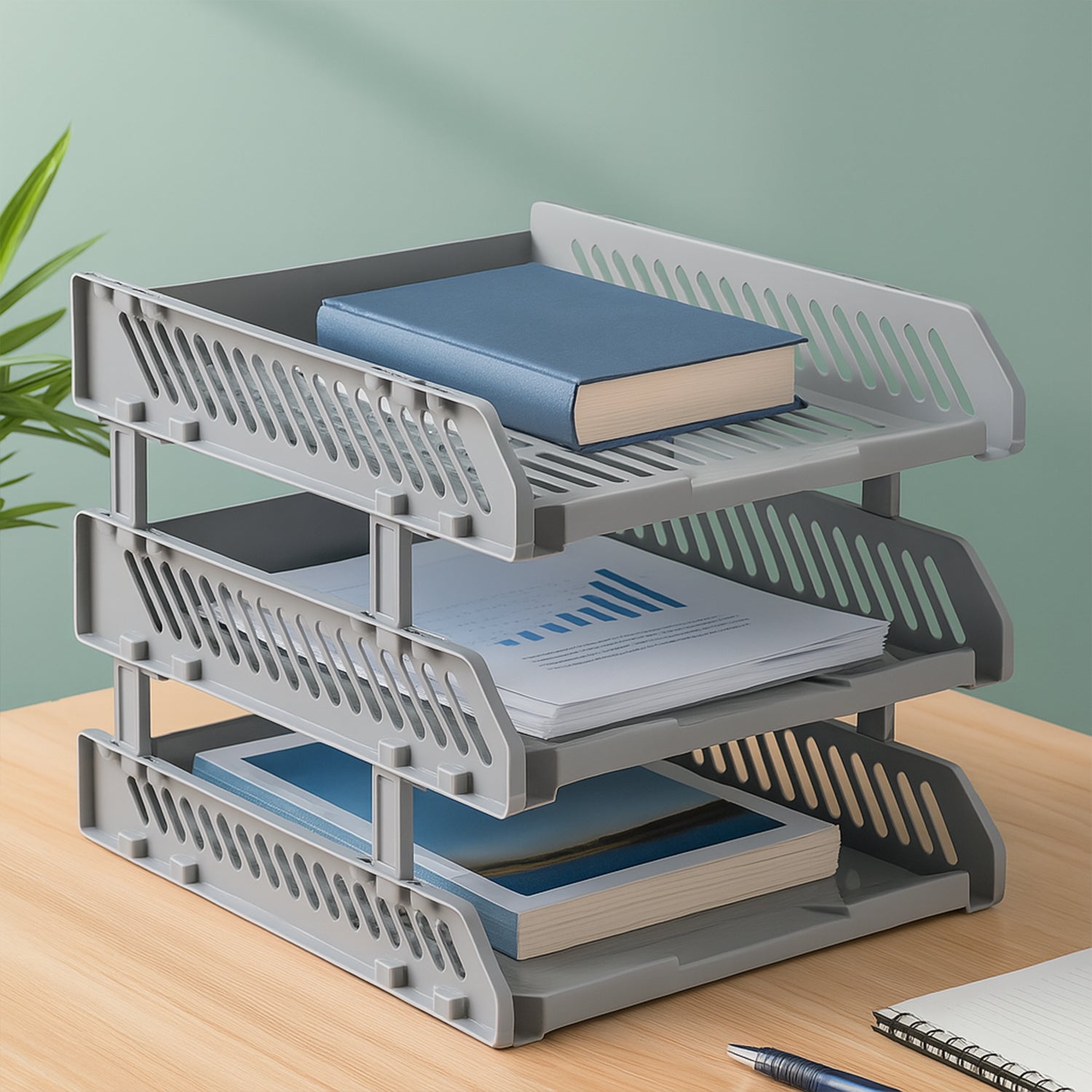Shop Four-Layer File Cabinet Storage Rack | DeoDap