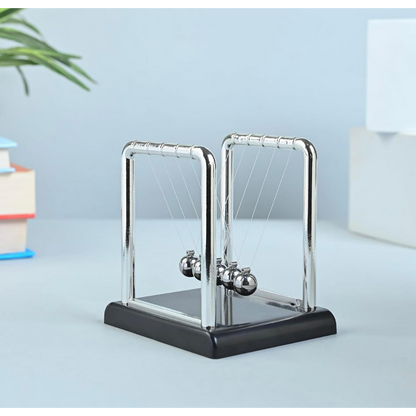 Newton Cradle Desk Toy with Metal Balls for Office Table Decoration (SQAURE)