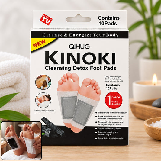 Herbal Foot Pads with Adhesive Sheets for Overnight Foot Care (1 Set)