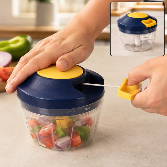 Vegetable Chopper – 4 Blades, 650ml Capacity | CookAura