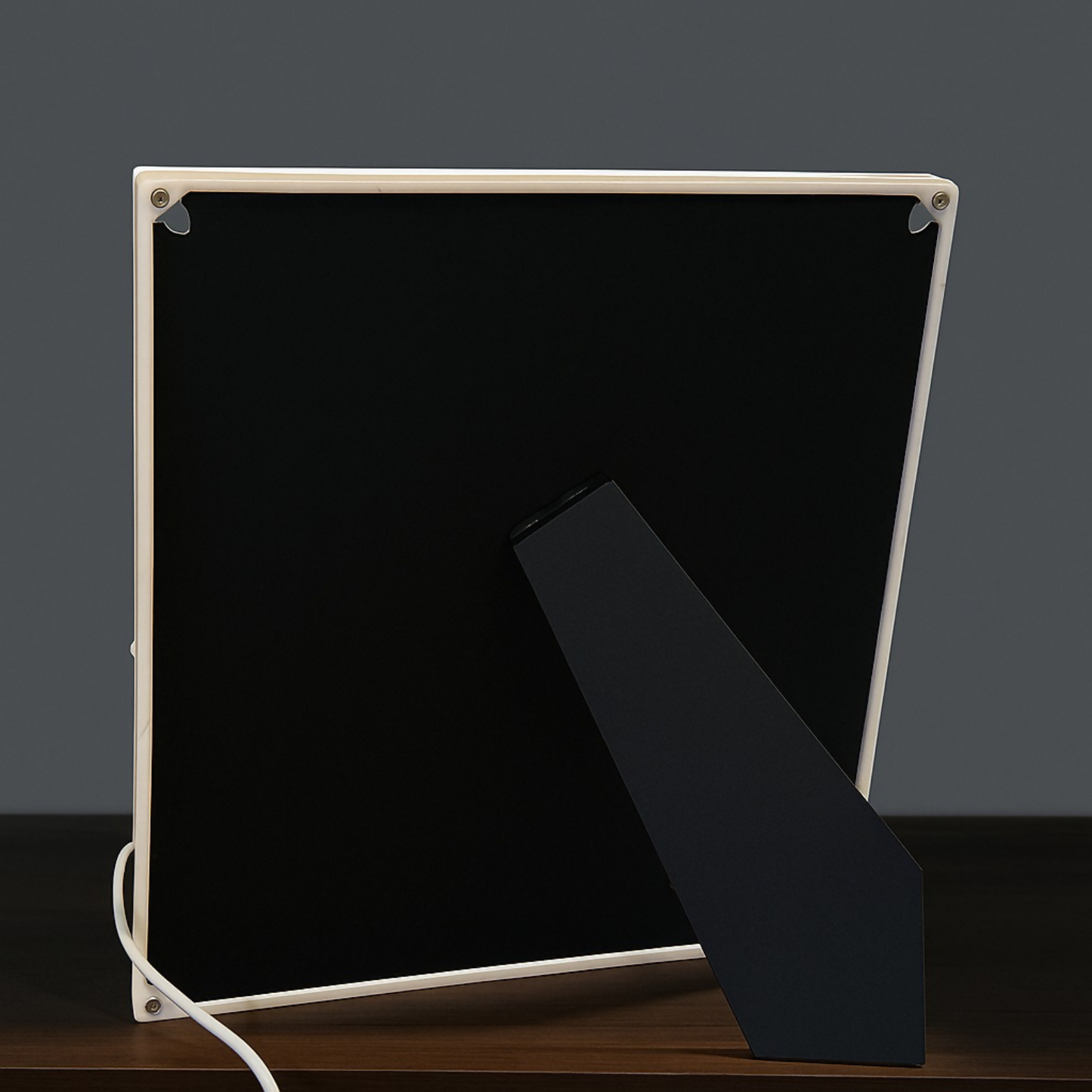 Romantic LED Love Photo Frame with Rainbow Feather Design | Warm Light Illuminated Couple Picture Frame for Anniversary, Wedding & Valentine Gifting | USB Powered Tabletop Decorative Photo Lamp for Bedroom & Home Decor